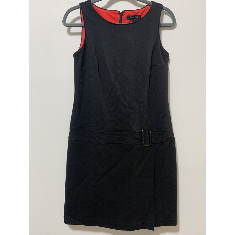 White House Black Market Women 2 LBD Dress Little Black Classic Sleeveles Sheath